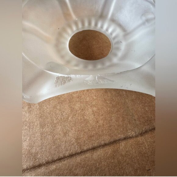 Vintage 2 Piece Pagoda Fairy Lamp Candle Holder Satin Glass - Picture 16 of 16